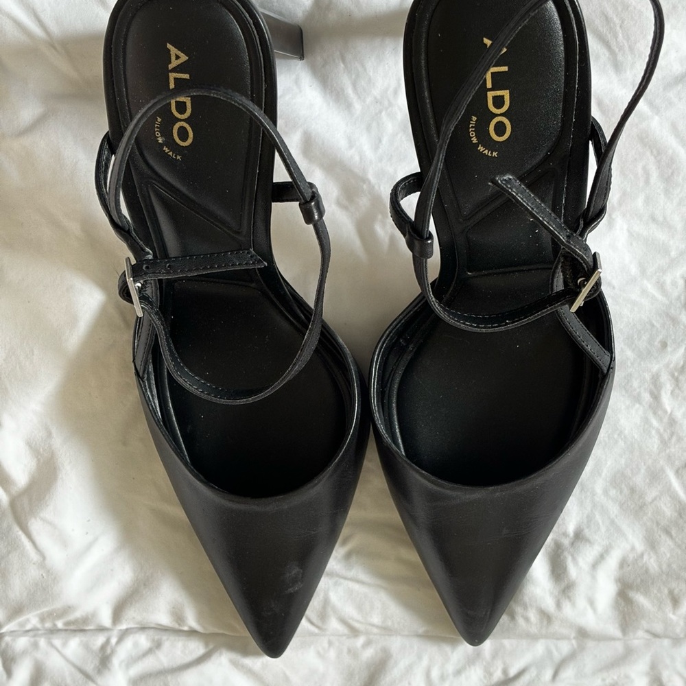 ALDO Women's Black Strappy Heels Darabriver